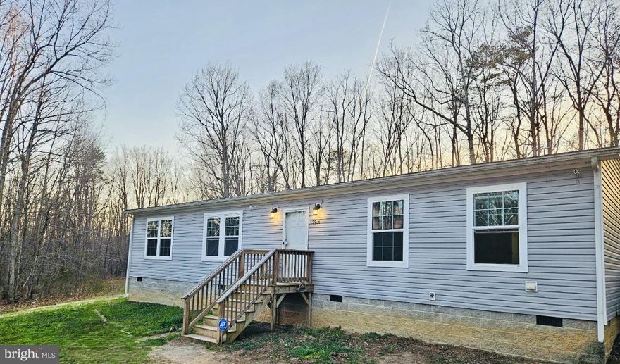 Great Location, No HOA, Priced to Sell. Cozy starter home on 5+ peaceful acres, offering a rare opportunity to own some land while stepping into homeownership. New buyers will love this 3-bedroom, 2 full bath Ramble. Lot over 5 acres with complete privacy. Almost a fourth mile long driveway. Oversized shed for storage. Oversized master suite with huge bathroom and walk-in closet. This property is priced accordingly, presenting a fantastic opportunity to build equity and make the home your own. Roof 8 years old, HVAC 2 years old, Water Heater 8 years old, Well and Septic 15 years old. If you like a property that you can't reach out, touch or see your neighbors, this home is for you. Seeing is believing.