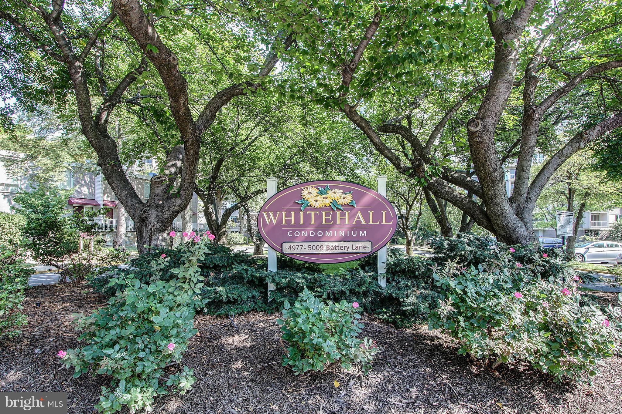 MOVE IN READY! Amenity rich community. Incredible view. Updated one Bedroom Condo with garage parking spot, hardwood floors, granite countertops, balcony, pool, fitness room and 24/7 front desk. Condo includes storage unit. Ample guest parking. Close to NIH, Navy Med, and metro. Steps to downtown Bethesda. MUST SEE.
