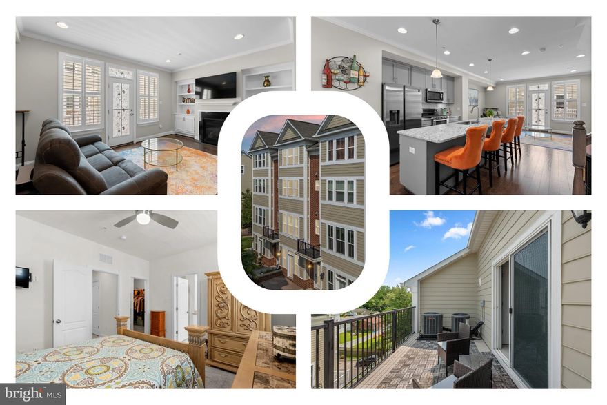 Welcome to 709 Agnes Dorsey Place, a four-level townhome in Annapolis Townes at Neal Farm—a thoughtfully designed, pedestrian-friendly community blending traditional charm with modern convenience. This residence offers a flexible layout with three bedrooms, three full baths, and two half baths across spacious indoor and outdoor living areas.

The main level features an open plan that integrates the kitchen, dining, and living areas. Crown molding, hardwood floors, and a gas fireplace contribute to a warm and welcoming space, while built-in bookshelves in the living room add function and character. The kitchen includes soft-close cabinetry, granite countertops, a ceramic tile backsplash, and upgraded Samsung appliances. A deck just off the main living area extends the space for everyday living or casual gatherings.

Upstairs, all three bedrooms each have access to their own bathrooms, offering privacy and flexibility. The primary suite includes a granite-topped vanity and upgraded ceramic tile in the bath, along with a deep soaking tub. A separate laundry area with washer and dryer is conveniently located on the bedroom level.

The fourth level offers a spacious loft that opens to a private rooftop terrace—ideal for outdoor relaxation or entertaining. A finished lower level includes a flexible space suitable for an additional living area, home office, or guest accommodations, along with a second powder room and interior access to the two-car garage.

Outside, the home offers three outdoor living spaces: a brick paver patio, main-level deck, and roof terrace. Hardie Plank siding enhances both durability and curb appeal. Dual-zone heating and cooling support year-round comfort.

Residents enjoy access to shared courtyards and walkable paths within the community. Annapolis Townes is adjacent to Annapolis Towne Centre, offering walkable access to shopping, dining, and services. Just two miles from Historic Annapolis and City Dock, the location also provides quick access to Routes 50 and 97 for commuting to major employers in the region, including the U.S. Naval Academy, Anne Arundel Medical Center, and state government offices.

Nearby attractions include Quiet Waters Park, the B&A Trail, and the Chesapeake Children’s Museum, along with a wide selection of local restaurants, boutiques, and cultural events. This home presents a practical and connected lifestyle in the heart of Annapolis.