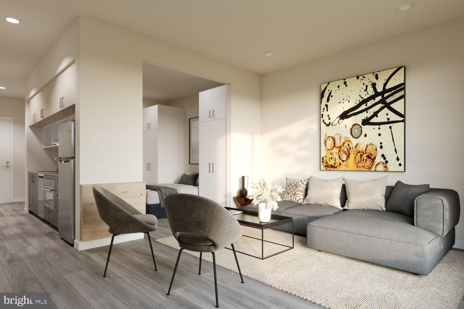 Nestled at 1314 Spring Garden Street in Philadelphia’s vibrant Callowhill neighborhood, The Astir Callowhill offers a harmonious blend of modern luxury and urban convenience. This thoughtfully designed apartment community provides residents with a serene sanctuary amidst the city's dynamic energy, where contemporary living meets timeless comfort.
The Astir Callowhill features a selection of studio and one-bedroom apartments, ranging from approximately 432 to 496 square feet. Each residence is meticulously crafted with open-concept layouts that maximize space and natural light, creating an inviting atmosphere for both relaxation and entertaining. High-end finishes abound, including quartz countertops, energy-efficient stainless steel appliances, and in-unit washers and dryers. Select units offer private balconies, providing residents with their own outdoor retreats in the heart of the city.
Beyond the individual units, The Astir Callowhill boasts a suite of amenities designed to enhance the living experience. Residents can enjoy a state-of-the-art fitness center, a clubhouse equipped with a business center and conference rooms, and a rooftop deck offering panoramic views of Philadelphia. The building also features a second-story terrace with green space, a bicycle storage room, and electric vehicle parking spaces, reflecting a commitment to sustainable living. Additional conveniences include a package room, community-wide WiFi, and key fob entry for secure access.
Living at The Astir Callowhill means being immersed in the rich tapestry of the Callowhill neighborhood, also known as the Loft District. This area is renowned for its eclectic mix of art, culture, and entertainment. Residents are just steps away from iconic venues like Union Transfer and Underground Arts, as well as a diverse array of dining options ranging from cozy cafés to gourmet restaurants. The neighborhood's walkability is exceptional, with public transportation readily accessible, including the nearby Spring Garden Station on the Broad Street Line.
The Astir Callowhill is more than just a place to live; it's a lifestyle choice for those seeking a dynamic yet comfortable urban experience. With its prime location, modern amenities, and thoughtfully designed living spaces, it offers an unparalleled opportunity to thrive in the heart of Philadelphia.
** Photos are of model units ** Pricing changes on a daily basis **