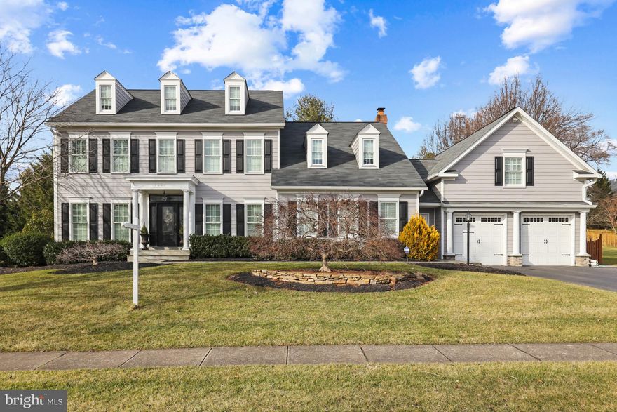 You will not believe the high-end finishes and attention to detail throughout this beautiful 5 bedroom, 4.5 bath home. The sellers, who are the original owners, have meticulously cared for this home.  The windows have been replaced with Pella Windows, complete with Plantation shutters, the front door is Pella, the home has HardiePlank siding, and a backyard to die for with a professionally maintained inground pool, a covered maintenance free deck, an outdoor kitchen with a Napoleon grill and an outdoor stone wood-burning fireplace with a seating area. There is also outdoor lighting and a sprinkler system throughout the lot. The main level has 1.5 baths, a separate office with French doors, walnut floors and a separate living room and dining room. The updated eat-in gourmet kitchen has an island with seating and storage, double ovens, a gas cooktop, a walk-in pantry, beautiful backsplash, a copper farm sink and a built-in icemaker. The impressive family room has a coffered ceiling, built-ins on 2 walls and plenty of room for tons of seating. Do you love organized mudrooms? Wait until you see this one! The expansive primary bedroom has a sitting room/office, a walk-in closet and a beautifully renovated primary bath with a separate free-standing tub, with a lovely chandelier over it, a large, tiled shower, dual sinks, a separate toilet room and heated floors. The upper level hall bath also has dual sinks and has been updated.  Two of the other three bedrooms on the upper level also have California Closets. The in-law/au pair suite has 2 separate rooms that can be used a variety of ways.  There is a ton of storage throughout this house. New roof 2016, main HVAC replaced 2014, 2nd floor HVAC replaced 2022, new variable speed pool pump 2021, new pool heater 2015, new smoke detectors/CO2 alarms 2023, new upper roof gutters in 2020. Excellent location minutes to Rt 95, 100, 29, 70, shopping and numerous restaurants.  This home is a MUST see!