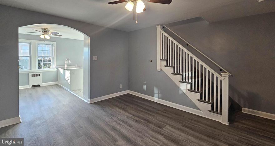 Surely you will love this newly renovated home, located on a quaint street with a fenced in back yard.  Parking is in the rear of the home.  This home has a huge dry basement for all your storage needs.  Pets welcome with a deposit.  Currently tenant occupied and will be available April 15th.