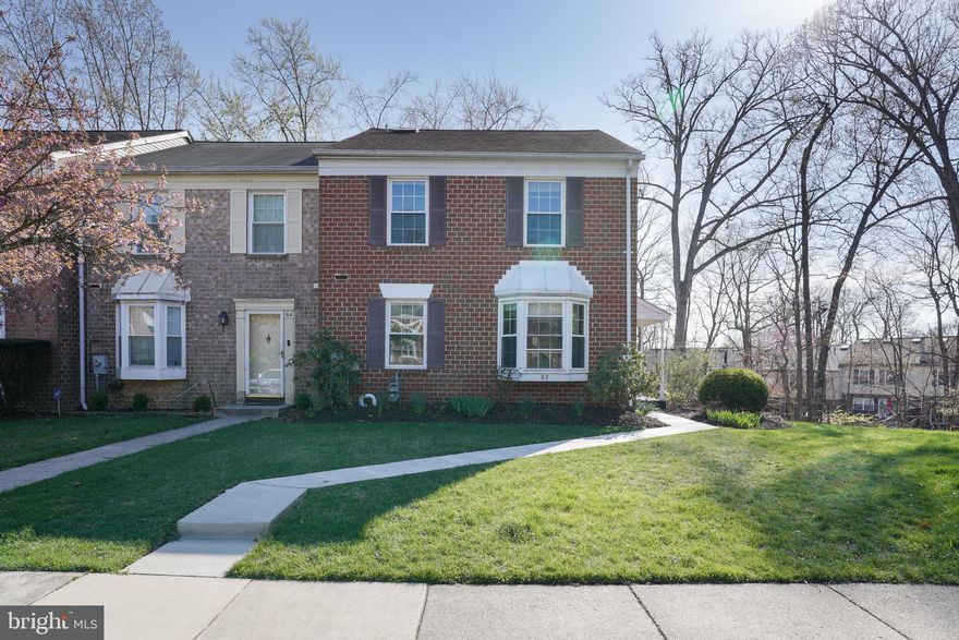 Welcome home to popular Ellicott Mills! This updated 3-level fully finished townhome is located on the end of group & has 3 bedrooms (possible 4th in lower level) & 3.5 baths! It is very rare to find 3 full baths in this community, affording you the opportunity to have an in-law suite in the basement with a full bath & closet.  The other 3 bedrooms are on the upper level including a primary suite with a full bath and walk-in closet. The kitchen opens to the dining area and includes extra cabinets & durable quartz countertops space on the pass through. The stainless steel appliances are about 5 years old. Much of the home has been freshly painted & has new carpet. The HVAC was installed in 2021 and the 30-year roof is also newer.  The basement has been waterproofed. The exterior of the home has many positives with the beautiful landscaping, mature trees, and 2 decks (freshly stained) & a patio.  This home is located close to so many restaurants, stores, conveniences, parks & major roads. 
Seller is including the Woodbridge Valley Swimming Pool bond with the purchase of the home. This significantly reduces the price of a pool membership. Please ask your agent to see the disclosure about this.  The pool is just 1/4 mile away from the home.