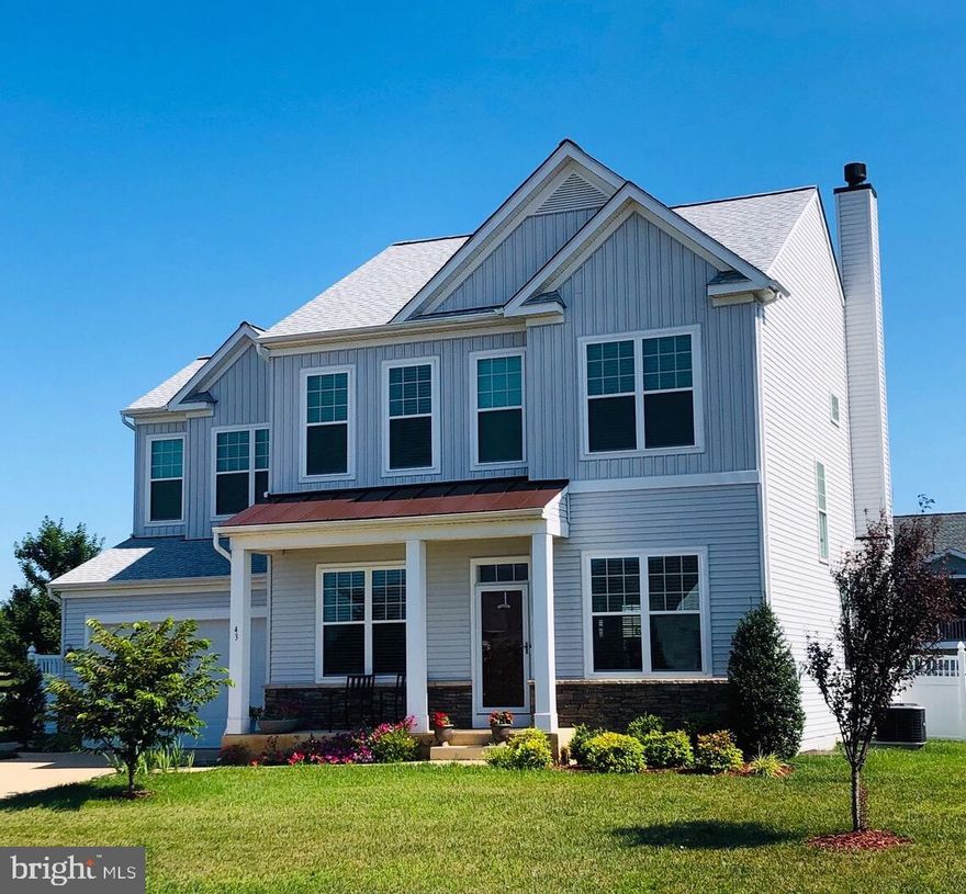 A must see! This spacious colonial was a former model with an upgraded package trim package, upgraded window fixtures, granite countertops, stainless appliances, 9'+ Ceilings on both floors. master suite offers a jetted soaker tub & a large walk in closets. Additional living space in the fully finished basement offering a 5th bedroom with a full bath. This home also has a fenced in backyard & much more! Located directly off Rt.340 & Rt.9 & minutes to VA & MD. Call to schedule your showing today!