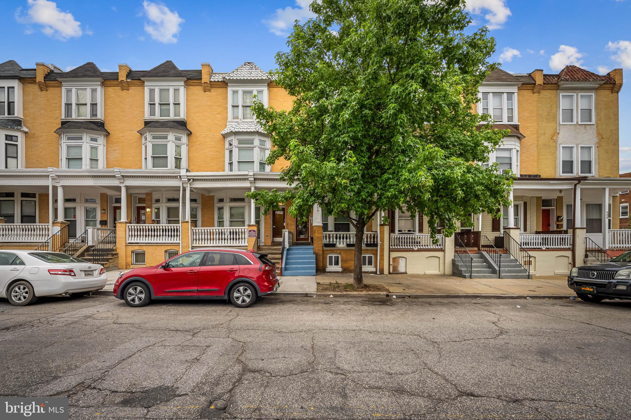 24 HOUR NOTICE REQUIRED FOR ALL SHOWINGS. 30 MINUTE SHOWING WINDOW ONLY. NO VIRTUAL SHOWINGS OR PHOTOS TO BE TAKEN. ALL SHOWINGS NEED TO BE IN PERSON. Fantastic investment opportunity in the heart of historic Reservoir Hill! This fully leased triplex offers strong cash flow, updated systems, and excellent long-term upside. The building includes three separately metered units, all with central A/C and access to shared basement laundry. Unit 1 (1BR + den/2BA) is a spacious first-floor apartment with in-unit washer/dryer and flexible layout, currently rented at $1,050/month. Unit 2 (1BR + den/1BA) is a light-filled second-floor unit with a long-term tenant of four years, rented at $1,000/month. Unit 3 (1BR/1BA) is a charming top-floor unit with dishwasher and recent cosmetic upgrades, also at $1,000/month. Two of the units have newer hot water heaters (replaced in the last two years), and the roof was repaired in 2023. Total gross monthly income is $3,050, with potential for increased rent through future improvements and market adjustments.
Ideally situated just steps from Druid Hill Park and surrounded by incredible neighborhood assets like Whitelock Community Farm, German Park, and Beth Am Synagogue, this property benefits from a strong sense of place and community. Exciting developments are underway, including the $170M Reservoir Square mixed-use project just blocks away—bringing new retail, apartments, and a Streets Market grocery store by 2027. With historic charm, stable income, and a prime location at the center of a growing neighborhood, 906 Whitelock is a smart addition to any real estate portfolio.