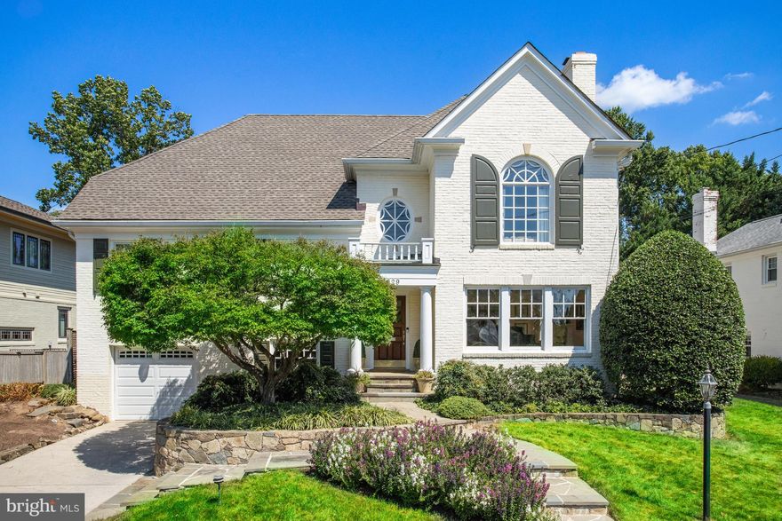 Stunning Colonial on a quiet and peaceful tree lined street in the heart of the Springfield subdivision. Springfield is a friendly neighborhood with well manicured lawns and a strong sense of community.  It sits in the sweet spot of commutes to downtown Washington DC and work points in Virginia and Maryland off nearby 495 and 270.  The Ride on Bus and Metro bus are a short walk away and the metro is about 2 miles.

This beautiful home was built by Meade Bell and reimagined and expanded by his son, the renowned Frank Bell. With it's classically executed exterior and charm infused interior, it offers nearly 6000 square feet of space.  Upon entering the large foyer, you will notice beautiful millwork throughout. 

The main level features a sprawling open kitchen/family room/breakfast room with nine foot ceilings and a fireplace.  French doors take you from this space to a large flat fully fenced grassy yard with flagstone patio and a covered eating portico.  Also on this level is a grand entertaining sized dining room and an elegant living room with fireplace. 

On the upper level, there are 5 bedrooms, 3 full baths and a laundry room, accessed by wide and gracious halls. In the Primary bedroom there is a third fireplace and a spa like bath with a soaking tub, separate shower and double vanity. 

The lower level has three very large rooms - a  home office, a game room and a recreation or media room, as well as ample storage in a separate storage room and utility room. 

Other amenities include a garage, a new roof, a multi zoned  HVAC, and built-in speakers in the ceilings of the kitchen/family room, dining room, and primary bedroom. 

This property is served by the highly rated school district of Woodacres/Pyle/Whitman. Both the Woodacres Elementary school and playground, and the Little Flower School are a very short walk away.  You can also walk to Whole Foods, Kenwood CC and the new Westbard square with its restaurants and shops.

This is a rare find in an amazing location!