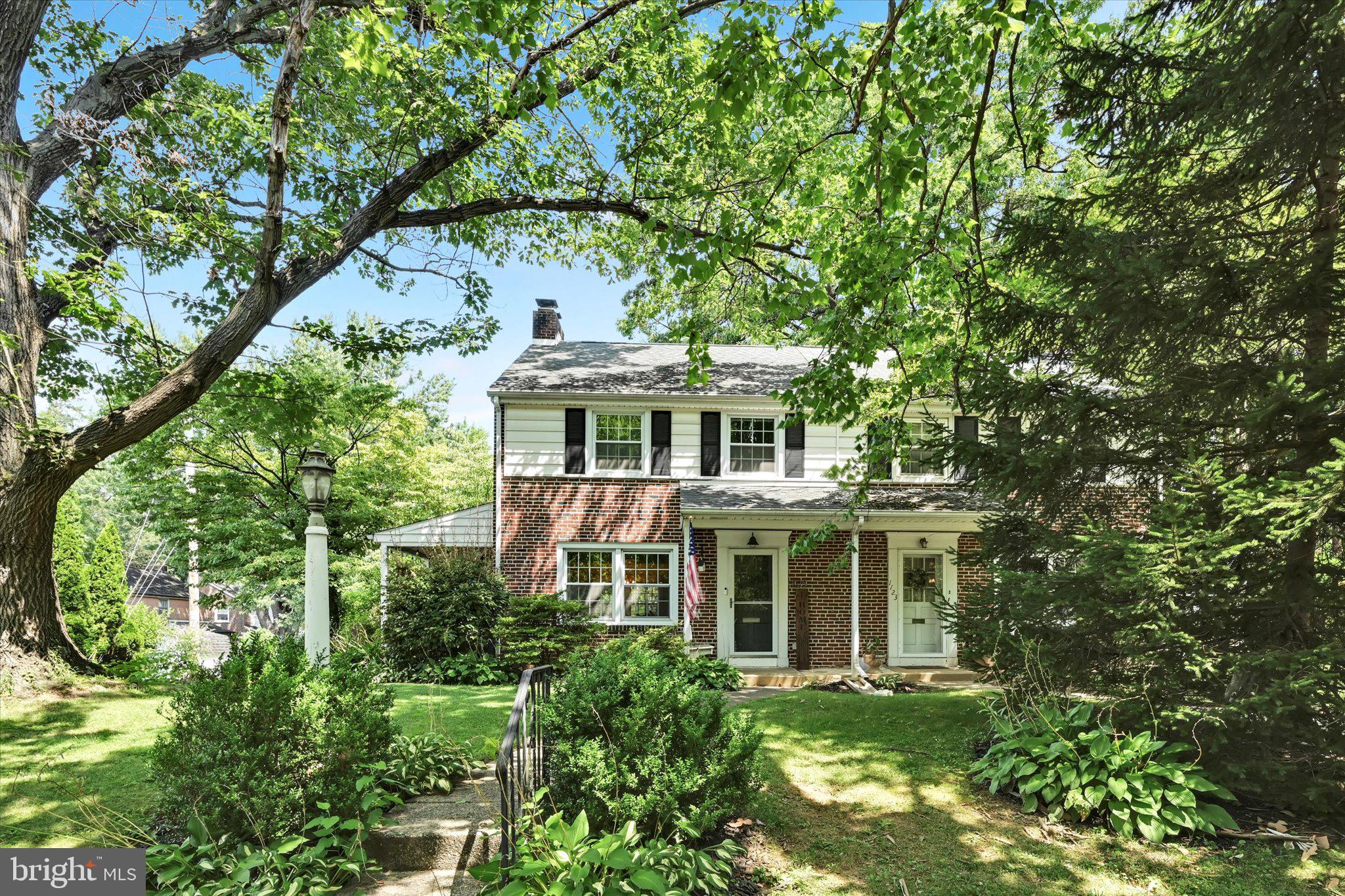 Beautiful semi-detached brick home nestled in Lancaster's charming West End neighborhood, just blocks from State Street and F&M college. Open living and dining area featuring hardwood floors and a stately fireplace. Kitchen includes stainless-steel appliances, built in dishwasher, and 5 burner gas range. Finished lower level family room plus another full bath and laundry area. The basement has been waterproofed and comes with a lifetime guarantee. Large corner lot with mature landscaping, wooden shed with electric. Pine tree lined rear yard offers natural shade and privacy. Schedule your showing today!