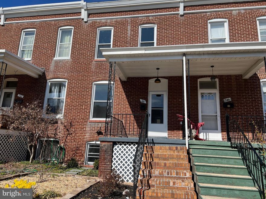 Porch front townhouse in excellent location of Waverly neighborhood. Fully renovated in 2023. Rehab done with City Permits. This home has 3 bedrooms and 2 1/2 bath. HW floors at main and upper levels. All new kitchen cabinets, granite countertops, ss appliances, built-in microwave, garbage disposal and dishwasher. All new Plumbing, Heat Pump, Electric and Framing.
As you enter front porch, an open floor welcomes you to a living room, kitchen and eat-in area. Main level has half bath and recessed lights. Kitchen leads to a multi-purpose room with a built-in pantry that can be used as a Den, Morning Coffee Room or sitting area. From here, a door leads to the Back yard with a 9x15 patio and a parking pad. Upper level has two bedrooms and one full bath. Basement is fully finished with one bedroom, full bath, washer/dryer and utility room. Blocks to Midtown Marketplace and minutes to many shops, restaurants and small businesses of Charles Village. Close to Union Memorial Hospital, The Johns Hopkins University Homewood Campus, Baltimore Museum of Art, Wyman Park. Easy access to Jones Falls Expressway (83) and St Paul Street.  Please use Seller name as E&Y Dream Builders LLC on offer. This is a MUST SEE.