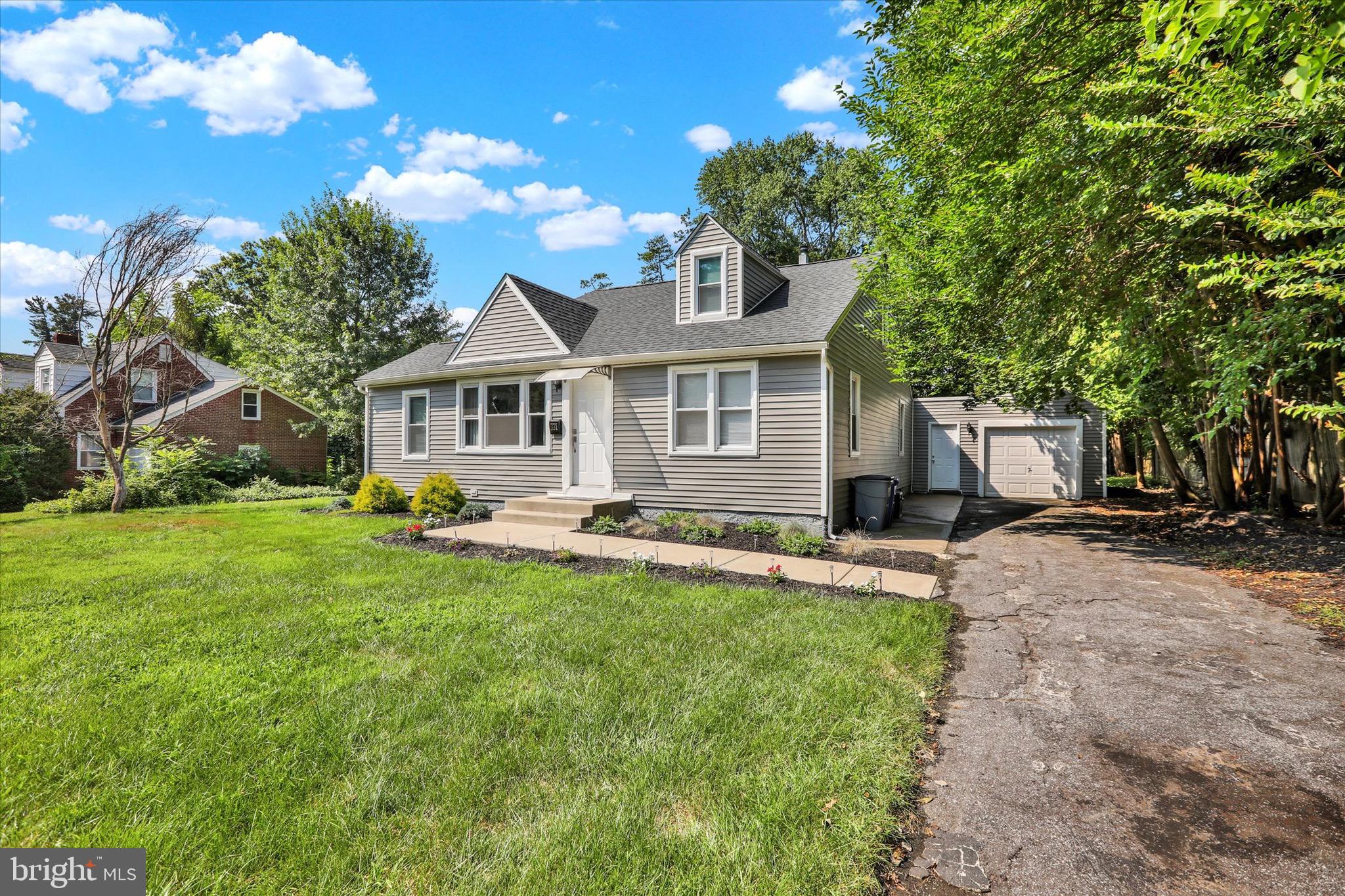 Welcome home to this exquisite property. It has undergone a complete renovation in 2020 updates including a brand-new roof, updated windows throughout, a new HVAC system, an Eco Smart tankless water heater, a 200-amp electric panel, Frigidaire appliances, and 6-inch wide Oak hardwood floors.
Enjoy the convenience of a 4-5 car driveway and a 1-car garage upon arrival. Step inside and be greeted by an open concept living space with a dining area leading into the kitchen. Crown molding throughout the home adds an elegant touch.
To the left of the living space, a room filled with natural light offers potential as an extra bedroom, office, or private workout room. This level also includes two bedrooms and a bathroom.
As you return from the bedrooms, you’ll find ample space to entertain guests in a formal setting or enjoy a more casual gathering at the kitchen bar-top or breakfast bar. The kitchen is a chef’s dream, featuring quartz counters, Frigidaire stainless steel appliances, shaker cabinets, a custom tiled backsplash, and ample preparation space.
Conveniently located right off the kitchen is the oversized family room, leading to a 300-square-foot maintenance-free Trex decking. Perfect for grilling or lounging on sunny days, the deck has steps into your yard.
Access to the family room is also provided by a small mudroom and your garage.
As you walk back into the kitchen, ascend to your own private master suite. It features a charming dormer as a small reading area and enough space for your king-size bed.
The fully finished extra-large basement offers an additional room that could be used as an extra bedroom, office, laundry room, or a spacious living area for entertainment.
Enjoy the proximity to schools, parks, trails, and the Delaware River, NJ transit, Phila, NYC
