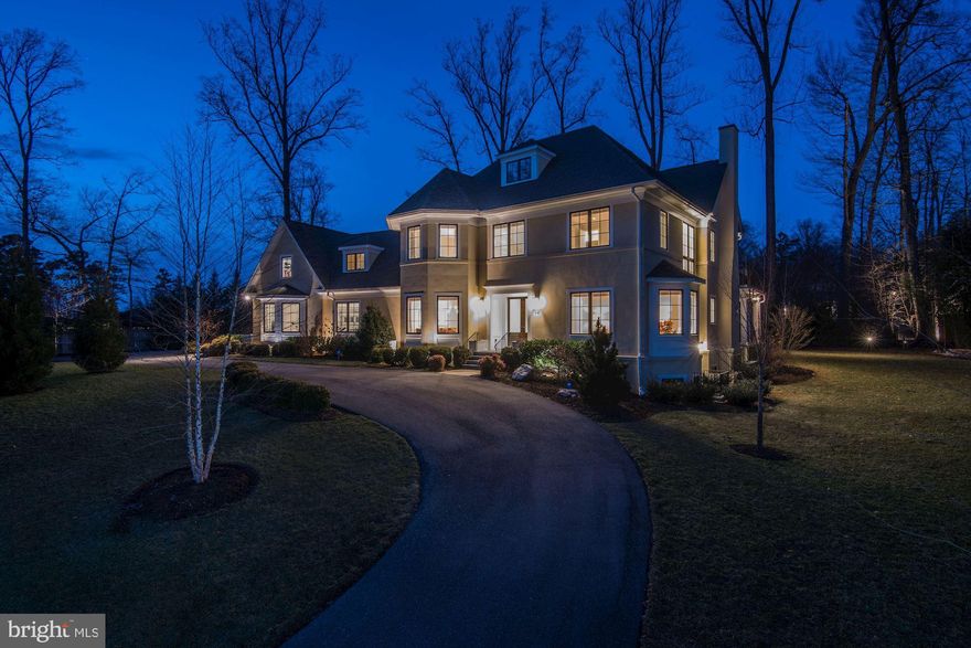 This masterpiece, stucco-exterior home sets the standard for superb quality. Meticulously designed by award-winning architect George Myers, then superbly crafted and built specifically for the current owners in 2013 by Allegheny Builders. The home sits on a 27,718 square foot lot in a quiet, Bethesda cul-de-sac, and the entire property features an exceptional array of high-end finishes and upscale flourishes. Five ensuite bedrooms, 5.5 baths and a three-car garage are just a few of the amenities that make this elegant house a truly comfortable home. Interior finishes in this property include gorgeous red-oak hardwood floors that were expertly cut to present a more uniform and unblemished appearance. There are ten-foot ceilings with custom moldings on the main level and bow front windows in both the living and dining rooms. The dream kitchen is complete with sleek Italian Poliform cabinetry, Silestone counters, plus Miele and Bosch appliances. The family room includes a gas-burning fireplace, and a wall of French doors leading to a large covered, slate-floor porch. The second level features nine-foot ceilings with custom trim and oak hardwood floors throughout. The spacious master bedroom suite includes a gas-burning fireplace; two large walk-in closets; a sumptuous, spa-like bathroom; plus a large, private deck. Three additional bedrooms on this level each include walk-in closets and separate baths. A delightful  crafts closest  on this level could actually serve as a small office, or be converted into a second-floor laundry room. Plus, there s a wonderful bonus room, or second family room, accessed by a back staircase. Could be used as a home office or even a  pajama lounge  for just the kids. A well-designed daylight, walk-out basement includes a large recreation room; a home gym and separate studio/office; the fifth ensuite bedroom; a wine cellar that can accommodate over two-hundred bottles; a large cedar closet; an oversized laundry room; plus a large storage room. Other home features include energy-efficient windows, a top-end dual-zone HVAC system, and a gas-fueled generator. This property is located in a terrific public school cluster and is close to several private schools.  It is also within easy driving distance to downtown Bethesda, Washington, D.C., northern Virginia, and both Reagan and Dulles International Airports.