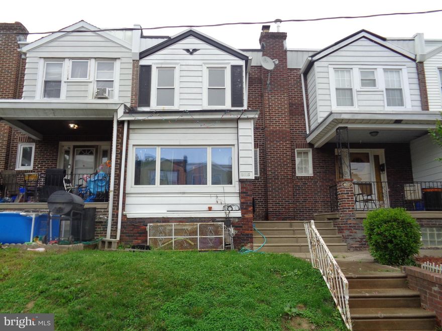 Attention investors and first time homebuyers. Your opportunity is here. Can be sold as a package with 4636 Kraydor os sold separate.  Come and see for yourself. This property boast a living room, Dining room & kitchen on the first floor. On the second floor, you will find 3 decent size bedroom, One full bath and it is located near all public transportation . Schedule your appointment today. This property is Sold In an "As IS Condition", Seller will not make any repairs.