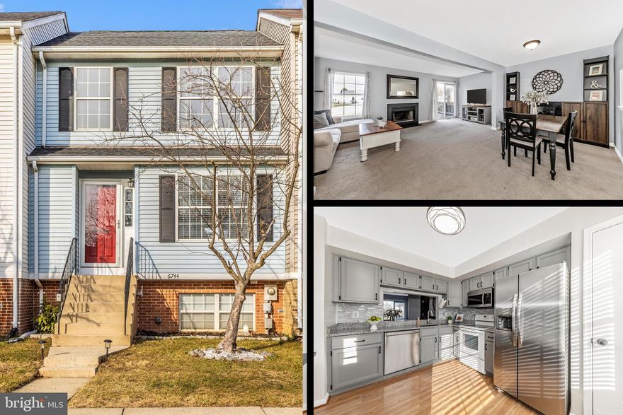Welcome to 6744 Sandpiper Court – A beautifully maintained townhome in the desirable Robin Meadows community!

This spacious 3-level townhome offers 2 bedrooms, 3 full bathrooms, and 1 half bath across a thoughtfully designed layout. The main level features a bright front kitchen with ample cabinet space, a cozy dining area, and a large living room with a wood-burning fireplace—perfect for entertaining or relaxing. Upstairs, you'll find two generously sized bedrooms, each with its own en-suite bath, providing privacy and comfort.

The finished lower level includes a full bath and flexible space ideal for a home office, guest suite, or recreation room. Step outside to enjoy the rear deck overlooking open green space—great for morning coffee or evening gatherings.

Additional highlights include: Newer roof and HVAC system, 2 Assigned parking spots, Community amenities: pool, playgrounds, and walking paths.

Convenient location near shopping, dining, and major commuter routes.

No city taxes, adding to the affordability and appeal of this home.

Situated in a great location with easy access to major highways and local attractions.

Don’t miss this opportunity to own a move-in ready home in a well-established neighborhood. Schedule your showing today!