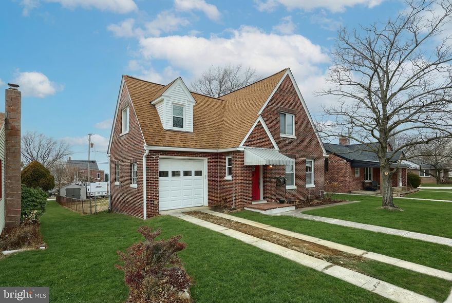 Cape Cod comfort in Dallastown.  This brick Cape Cod in Dallastown boro is ready for new owners.  Solid brick exterior and charming character inside.  Hardwood floors throughout the large Family room with wood fireplace and Dining room.  Kitchen has been updated by seller with quartz countertops, farm sink, gas stove/oven, recess lighting and luxury vinyl tile flooring.  New dishwasher and fridge was installed '21.  Upstairs has 3 large bedrooms with consistent hardwood flooring and full bathroom with porcelain tile flooring.  4 Window units are included with property  for the bedrooms and downstairs.  Full basement is sporting a brand spanking new Hot Water Heater, washer/dryer convey, laundry sink,  multiple outlets added  and plenty of room for storage.  Fenced in yard has shed on premise and parking pad in back.  Fiber Optic Glo Fiber installed for fast affordable internet.  Come see this gem of Pleasant street before it goes under contract!