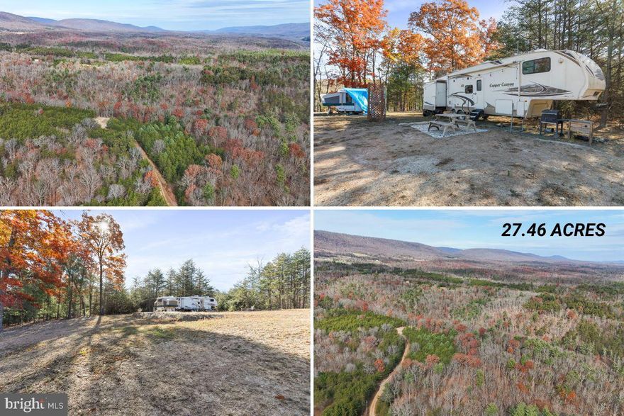 This is it—the kind of land folks talk about owning but rarely find. Twenty-seven wooded acres tucked deep in Hampshire County, West Virginia—hidden from the world, yet still convenient. Hunt, build, shoot, ride, or just be left alone. No HOA, no nonsense, just freedom and opportunity. The property features a half-mile stream running through the middle with an incredible waterfall, a cleared spot ready for your new build, and a 26x44 pad already in place. A two-bedroom, two-bath fifth-wheel camper conveys with the property—perfect for weekend stays or living comfortably while you build. No septic system is currently installed; however, it’s approved for a two-bedroom conventional system (perc complete). Electricity runs the length of the property, and there’s great cell service—modern comfort in the middle of nowhere.

Located in the small gated community of “Bear Paw,” with minimal restrictions and a rugged access road (4WD recommended). Once you turn off the pavement, the drive along North River is stunning—you’ll feel like you’re gone before you even get there. Only 10 miles from the Virginia line, 35 minutes from Winchester, and about two hours from D.C., this is real-deal land for real folks who want space, privacy, and a place to reset. Whether you’re chasing deer, building a retreat, or simply escaping it all—this one delivers.