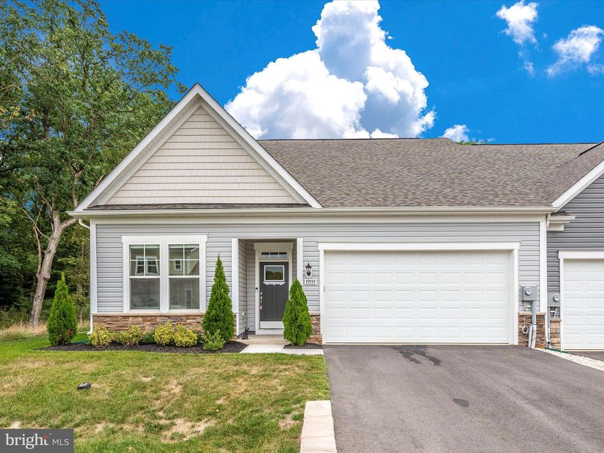 Welcome to this gorgeous one of kind villa at Rosehill Manor on the highly desired north end of Hagerstown, seated on Premium Lot and surrounded by trees that gives you all the privacy you need to enjoy your favorite drink on the back patio while appreciating nature! This home features an Owners Suite with lots of natural light, two walk-in closets, tray ceiling with a modern fan and recess lighting, an owner suite bathroom with dual quartz vanity, ebony cabinetry and seated shower, a second bedroom and full bathroom can be found just a you enter the foyer to the left, notice all the crown molding as you walk into the hallway, pass the hallway you will find a gorgeous gourmet open concept kitchen with an impressive long island and modern finishes, grey cabinetry, quartz counter-tops, 6x3 backsplash, stainless steel appliances, gas stove, walk-in pantry and beautiful light pendants to finish the look.  An ample family room with a gas fireplace for cozy winter nights and if that wasn’t enough this home features a morning room that takes you to a peaceful backyard for your enjoyment, and yes, all that beautiful backyard could be yours, and the best part of it, is the HOA takes care of all the maintanance. Two car garage with driveway for two additional cars. Lots of storage spaces, recess lighting, electric tank-less water heater. LVP flooring throughout the houses except for second bedroom, 6” baseboards, there are just too many upgrades to list here. Lawn maintenance and snow removal is included in the monthly HOA fee and the community features pickleball courts, dog park and nature trails. Rosehill Manor is conveniently located close to daily necessities like coffee shops, dining, shopping, grocery stores. Hospitals like Western Maryland Hospital Center, golf country clubs like Fountain Head Country Club and Hagerstown Regional Airport are just a few minutes away.  Don’t wait for construction time, this home IS READY TO MOVE IN and is PRICE TO SELL! Call today to set up your private showing before is too late!