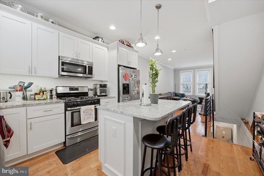 This stunning 3-bedroom, 3-bath home blends modern design, thoughtful layout, and exceptional city convenience. Featuring a finished basement and two private outdoor spaces, the property offers the perfect balance of comfort, style, and functionality.
Step inside to an open-concept main level filled with natural light. The bright white kitchen is the heart of the home, complete with stainless steel appliances, quartz countertops, gas cooking, and a large island with seating, making it ideal for everyday living and entertaining.
Upstairs, you’ll find three spacious bedrooms and three tastefully designed bathrooms, offering flexibility and privacy for guests, family members, or work-from-home needs.
The fully finished basement provides a versatile bonus space that can serve as a home office, media room, gym, or additional living area.
Outdoor living is just as appealing with two distinct spaces—a private backyard perfect for relaxing or hosting gatherings, plus a roof deck with sweeping city views, ideal for entertaining or unwinding at the end of the day.
Located just steps from Wharton Square Park, this home places you in the heart of one of Philadelphia’s most vibrant neighborhoods. Enjoy easy access to Rittenhouse Square, Graduate Hospital, UPenn, and Drexel, along with countless restaurants, cafés, and neighborhood favorites.
The property is currently tenant-occupied, with tenants planning to vacate in mid-May. A settlement date of May 15th or later is preferred.