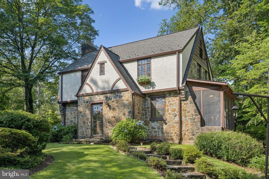 Charming, newly renovated, Tudor home: 3 bed/3 bath + a bonus room featuring a wall of windows, in the desirable and centrally located Woodhaven neighborhood. Relatively large lot includes an additional parcel of land--giving you plenty of opportunities to enjoy this newly renovated house as is, or expand. Some highlights of the home include a large family room with stone fireplace, high ceilings, and exposed beams; bright, sunlit bedrooms; a finished basement with full bath; a screened-in porch; a new roof (Nov ‘23); ample storage; and many custom original finishes. Mature landscaping adds privacy and beautiful views from nearly every room. 2024-25 Schools are Burning Tree Elementary, Pyle Middle School (walkers), Walt Whitman High School