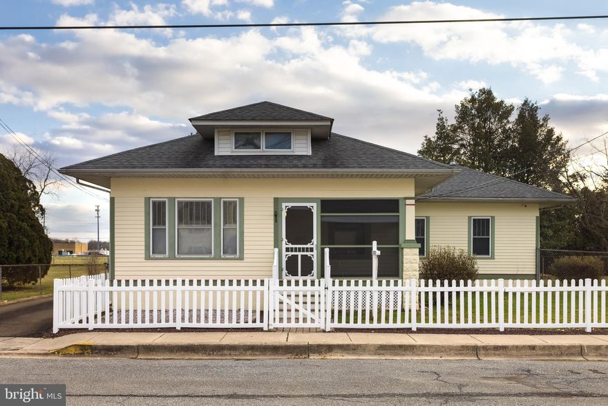 This charming and spacious 3 bedroom 1 bath home has so much too offer! Located on a half acre lot in downtown Elkton, the freshly painted home will delight you with 9’ ceilings, hardwood floors, large bedrooms, renovated bathroom, a separate dining room, and airy living room. Extra storage spaces are tucked away all over the house. The dry cellar includes a plumbed half bath, laundry space and walk out. The whole lot is fenced. The 1200 square foot 4 car garage will provide you plenty of space for vehicles and toys. Walk into town and enjoy shopping, brewery, and restaurants. Home warranty included with the sale.