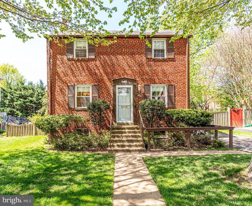 HOME......VERY SWEET HOME.    Take a step back in time when life was a bit slower!. This lovely home has more than the traditional features of a pretty brick colonial in Arlington nestled among Azalea bushes and trees that offer just enough shade.  The  3 bedrooms ( more like two master suites and one small bedroom), Living room and separate Dining room, all have original Hardwood floors!   1.5 Bathrooms. Kitchen offers Stainless Steel appliances, new microwave, new laminate floor, updated stove and refrigerator and a nostalgic pass-thru into the Family room. Speaking of the Family room..... it runs the entire width of the house and large enough to have friends over to watch a game on one side of the room and still play cards on the other side.  Walkout back to a FULL size DECK.  This DECK also runs the width of the entire house.  Plenty of open area to BBQ or soak up the sun.  Or you might prefer to relax under the covered deck and enjoy the shade and the breeze!  This is a 2 for the price of 1 deck!  Lower Level is partially finished w  paneling and plenty of storage for office or recreation.  The utility room has Washer/Dryer, half bath on one side and a complete Workshop/ Craft area on the other side! A full size 2nd refrigerator on Lower Level conveys.    Air purifier and UV Light system on A/C . Hot Water Heater 2019.  Fully fenced back yard. This home is BRIGHT inside and out! Nearby shopping etc...Minutes to Pentagon and DC.