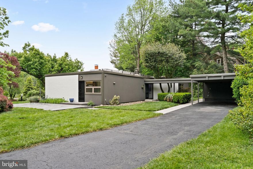 Here’s your chance to own The Rossman Residence, a rare & stunning Mid-Century Modern home offering serenity & privacy designed by renowned architect William Wallace Eshbach. Now being offered for sale for only the 3rd time since being built in 1953. William Wallace Eshbach helped shape the skyline of Philadelphia. He got his start working w/ George Daub, George Neff, Vincent G. Kling, John F. Glass & Harry Kale then opened his own firm w/ Glass & Kale as associates. Eshbach, Glass and Kale later joined Pullinger, Stevens & Bruder as partners to form Eshbach, Pullinger, Stevens & Bruder. Eshbach was named an AIA fellow in 1964, designing private residences (including 1 w/ Frank Weise), commercial & institutional buildings. Dr. Samuel R. & Beatrice S. Rossman, were award winning patrons of The Curtis Institute of Music (creating a fellowship in their name) & Astral Artists mentoring nonprofit. The Rossman Residence is featured in the book, World’s Contemporary Houses & located on a private cul-de-sac in sought-after historic Wyncote in A-rated Cheltenham SD. 1-level living w/ preserved MCM period details, character, charm & modern amenities. This home has it all, 4 bedrooms, 3 full baths, a breezeway, 1 car carport, 4 car driveway, wood burning fireplace, hardwood floors, walls of windows in every room bringing light, nature & outside in this special enclave. Walk to Wyncote Elementary, Ancillae-Assumpta Academy, Cheltenham HS, Curtis Arboretum & Dog Park. Minutes to everything, SEPTA Jenkintown/Wyncote train station, Target, Trader Joe’s. Whole Foods, shopping, restaurants, cafes, boutiques, schools, hospitals, parks, trails, & golf courses. This great location has easy access to Wyncote, Jenkintown, Glenside, Abington, Mt. Airy, Chestnut Hill, Center City, Philadelphia Airport, 309, 476, 276, 76, 611 & 1. The home & grounds provide a perfect backdrop for social media, video, & photo shoots. This unique property, sits on a level .50 acre lot is like having your own nature preserve, bird & wildlife sanctuary. Outdoor amenities include lots of wide open space for pets & kids to play & run around, a firepit, hammock, gardening & composting areas. The spacious yard offers plenty of space for relaxing & entertaining. Create your own homestead, farm, flower/produce/herb growing. The home has an open & flowing floor plan. The home is light-filled, w/ ample storage space & room to spread out, indoors & outdoors. It is ideal for hosting family, friends, in-laws, neighbors, co-workers, kids & pets for holidays, everyday or special occasions & your next BBQ. The grounds feature native trees, plant & pollinator gardens, Bluestone & Red tile patios, several garden/tool/storage sheds, all set within this special oasis. Plenty of room for a pool, pond, pickleball court, greenhouses & raised organic flower/vegetable/herb beds, you name it. Updates & features include a cooks’ kitchen w/ a breakfast bar/peninsula wide open to the dining & living rooms w/ the preserved original: wood cabinetry & hardware, butcher block counters, sink & vintage indirect lighting w/ updated Viking 6 burner induction cooktop, range hood, GE dishwasher, Samsung refrigerator, disposal & pantry. The 3 full baths have the preserved original tile, sinks, faucets, vanities, storage shelving, showers, bath tubs & light fixtures. EPDM rubber roof, 200 amp electric w/ EV charger & generator hook-up’s, all windows have been replaced w/ double pane insulated Low-E Castle & Andersen windows, fiber cement siding, 2 zone heating & central air systems, updated & original light fixtures, original interior doors & doorknobs, Slate floor entryway, exposed tongue & groove ceilings & beams, landscaping, hardscaping, patios, the entire interior & exterior were just professionally painted & more.