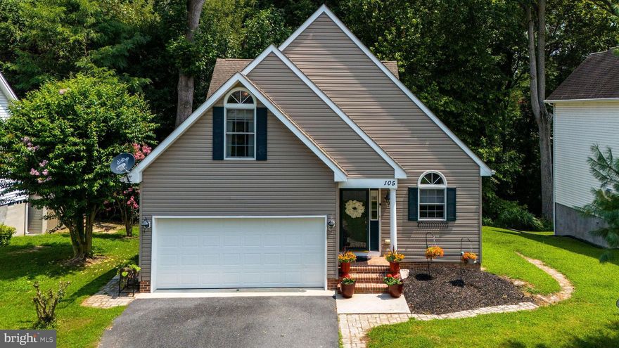 Welcome to this charming 1,800 square foot Craftsman-style home, where classic craftsmanship meets modern convenience. Featuring 3 spacious bedrooms and 2.5 bathrooms, this inviting residence boasts a first-floor primary suite for easy living and a convenient half bath perfect for guests. The open-concept design showcases a flowing kitchen with upgraded countertops, dining, and living area—perfect for entertaining or cozy family gatherings. Step outside to a raised deck that overlooks a serene creek, offering a peaceful retreat. The home also includes an oversized 1-car attached garage and a basement that's been set up as a workshop. On the second floor, you’ll find two additional bedrooms, full bathroom, a large living area, and a dedicated office space, providing plenty of room for work and relaxation. Recent updates include a new water heater, new AC unit, and new rain guards for the gutters. Come see for yourself everything this wonderful house has to offer!