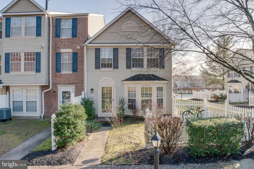 Coming Soon!!! Active Saturday 1/27.  MUST SEE!!! 2 Bedroom 1.5 Bath Vinyl End Of Group Townhome Condo With Updated HVAC & Updated Hot Water Heater All Backing To Trees In Nottingham.  Enjoy Townhome Living Without The Trouble & Expense Of Exterior Maintenance!!!  Main Level Showcases Storm Door Entry From The Partially Vinyl Fenced Yard Into A Spacious Family Room With Bow Window, Ceramic Tile Floor And Recessed Lights, Main Level Powder Room With Ceramic Tile Floor And Expansive Eat-In Kitchen With Ceramic Tile Floor, Updated Black Stainless Steel Appliances, Electric 5 Burner Stove / Oven, Built-In Microwave, Side By Side Refrigerator With Ice And Water Dispenser, Dishwasher, Disposal, Granite Countertops,  Pantry, Chair Rail, And Ample Table Space.  Upper Level Features Primary Bedroom With Built-Ins, Carpet And Walk-In Closet, Full Hall Bath With Ceramic Tile Floor And Tub Shower And Large Bedroom 2 With Carpet And 2 Closets Providing Plenty Of Storage Space.  Perfect For First Time Home Buyer, Empty Nesters, Anyone Downsizing Or Anyone Who Does Not Want To Deal With Exterior Maintenance.  Convenient To 95, 43, 695, Restaurants, Shopping, Goods And Services.  MOVE IN READY!!!  *** PLEASE CLICK ON THE 'MOVIE' ICON WINTIN THE ONLINE LISTING TO VIEW THE 3D VIRTUAL TOUR AND WALK THRU VIDEO ***
