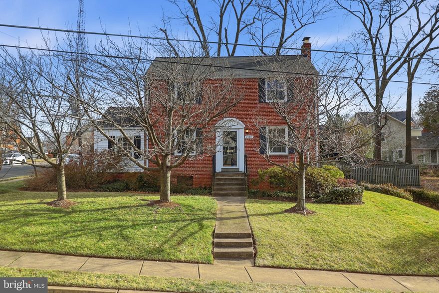 Classic 3 bedroom, 1.5 bath colonial on a corner lot in the heart of North Arlington! Lots of options: move right in, renovate for yourself, renovate for resale, or build new on this 8,000 sf lot. The whole house has been freshly painted and the traditional floor plan offers a center staircase with a large formal living room featuring a cozy fireplace and loads of natural light. A formal dining room leads to a nicely proportioned kitchen with new LVP flooring and a half bath. A multi-use sunroom with new LVP comes loaded with built-ins and steps out to a back yard with off-street parking and storage shed. Upstairs, three generously-sized bedrooms share a hall bath. The lower level with walk-up is wide open and ready for you to make it your own. Just blocks to Lee Harrison and Westover shops and restaurants. Moments from East Falls Church Metro with easy access to I-66! Yorktown HS, Swanson MS, Glebe ES.