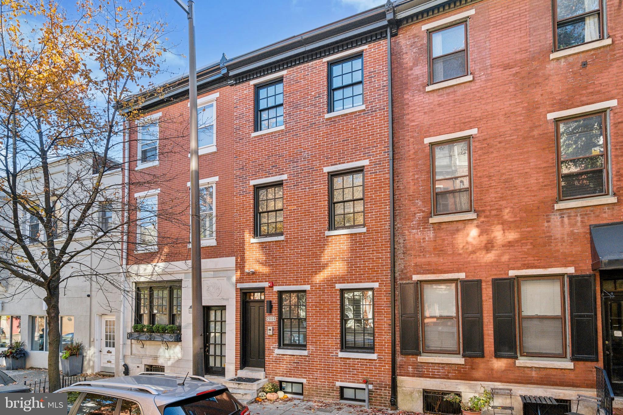 ** LOCATION , PET FRIENDLY, PRIVATE WALK OUT YARD & LAUNDRY** 2006 Pine St #1 is an amazing modern, renovated bi-level 1 bedroom plus DEN , 2 full bathroom apartment in Rittenhouse Square neighborhood. This unit is bright with good storage, high ceilings and an amazing outdoor space. Enter an open concept kitchen and living room with tons of natural light, new windows, stainless steel appliances, gas range, luxurious gold finishes and gorgeous custom wood shelving. The full bathrooms will not disappoint with new white subway tile, gold finishes and glass shower doors. The den has sliding glass doors that lead to a private backyard! This room could also be used as an office or a great guest room. The bedroom has an en-suite bathroom with a large closet in the lower level. Steps to Rittenhouse Square, Retail, Restaurants , Train, Bus , Airport, CHOP, UPenn, Schuylkill River Trail, dog park and more! Available Mid July.