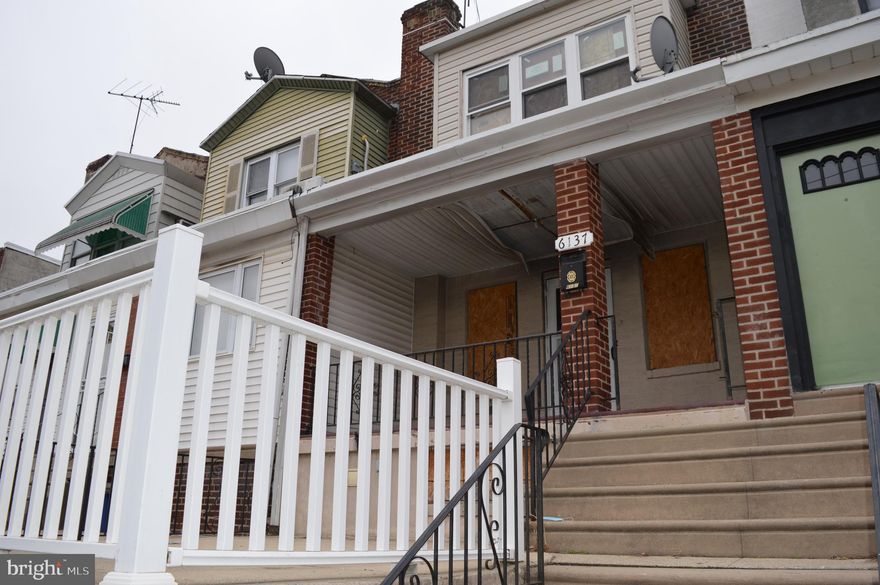 Calling all investors !  Great opportunity to restore this beauty for sale in Eastwick.  This property has been recovered from a fire in 2019,  it is entirely framed, wiring 75% complete, plumbing upgraded, new windows installed and awaiting completion.  Comparable on the block sold for $211,000.  This is ideal for an investor with materials that is looking for a medium sized renovation project.   Take a look , crunch your numbers and lets make it happen!