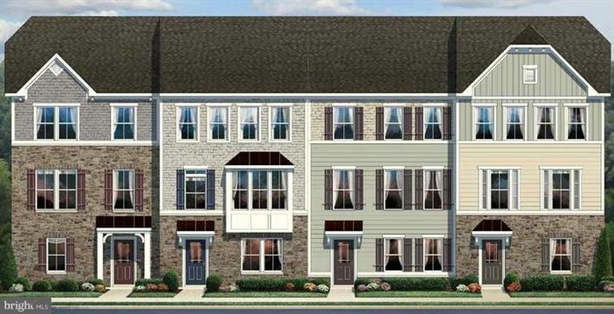 Maintenance Free Schubert Townhome with Yard and 2 car detached garage.  Visit the New Clubhouse, Pool, Tennis Courts, 26 mile of trails, MARC Train within 5 minutes.  Retail The Marketplace within walking distance.  Images shown are representative only. Brokers warmly welcome! Ask sales representative about incentives available when you purchase now and use NVRM.