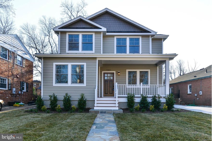 Complete Renovation, 3000+ SQFT above grade.6beds/4 baths in Del Ray. Large, bright and open rooms with gorgeous wood floors. Gourmet kitchen with huge island, butler's pantry and formal dining room make entertaining a breeze. Mud room, spa-like master suite, lower level rec. room with bedroom and full bath - perfect for guests. Welcoming front porch, rear patio, flat lot, OSP. This list goes on