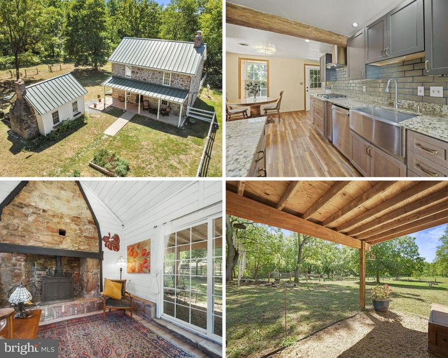 A once in a lifetime opportunity to own a piece of paradise! If you have been looking for the perfect farmette or the ideal property to use as a homestead, then look no further. Everything you need is already here and ready for you including: 1.5 acres in fenced pasture, large chicken coop, barn with 2 stalls, feed room, run-in shed, 2,400 sq ft pole barn with 3 garage bays (including one for RV parking), garden shed, electric fence, running water and electric in outbuildings and raised beds to plant your herbs and vegetables. Did I mention Broad Creek runs through the property allowing fishing without leaving your property? There is also a detached summer kitchen that has been updated and includes a wood stove, stone fireplace and electric, allowing the perfect space for a studio, cozy reading room or office. The main house which was built in the 1800's has 2 fully finished, updated levels, an unfinished lower level and a walk up attic that could be finished for additional living space. This home and property are move-in ready. SIGNIFICANT UPDATES have been made over the last two years; including everything from a full kitchen and bath remodels, to updated plumbing, electric, generator, appliances, fencing, pole barn and so much more (a full list of the renovations can be requested). Don't miss this rare opportunity. Schedule your showing today.