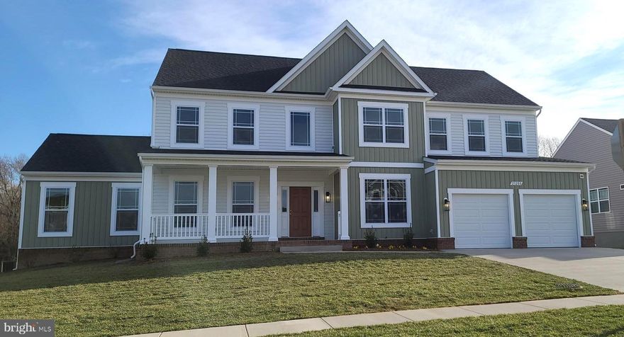 Sold & Settled Augusta #3 at Clarks Rest by Marrick Homes in Leonardtown, MD. This home has it all, with over 3600+ sq/ft of living space above grade w. 5 bedrooms and 3.5 baths; as well as a a fully finished basement including an extended finished rec room, bedroom, another full bath, plus a game and media room,  all on a walkout basement site.  Main level features both a morning room and conservatory extension with 12x12 composite deck at the rear of the home, as well as an extended garage. Upgraded options throughout as well with hardwood stairs, custom trim details, gourmet appliance package, upgraded counters and cabinets throughout, vinyl plank flooring, ceramic upgrades, electrical and low voltage upgrades, plus so much more!