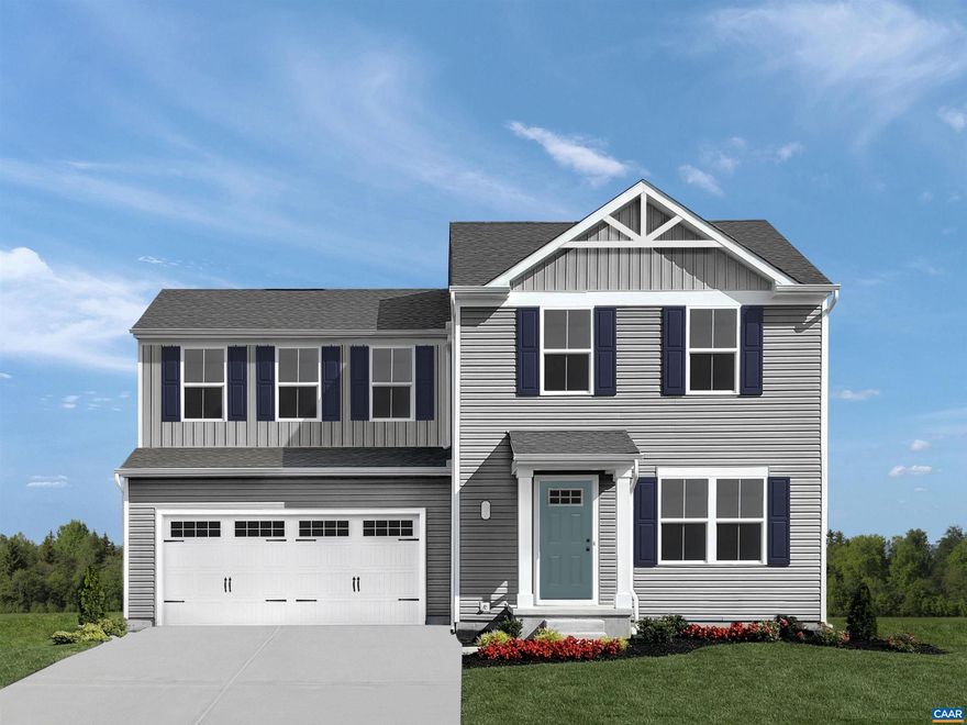 New Homesites Released in Creekside 2-Story, Greene County?s NEWEST amenity filled community featuring 2 pools, clubhouse with fitness center, playground, pickleball, walking trails and much more! Located north of Charlottesville off of Route 29, set in a peaceful setting with beautiful mountain views. This to be built Aspen Floorplan, features 3 bedrooms, 2 and a half baths and a 2-car garage. Highlighted by a spacious great room adjoining a gourmet kitchen with an optional island overlooking the dining area. Your luxury owner?s suite includes a dual-vanity bath and walk-in closet. You are going to love everything about the Aspen. Every new home in Creekside is tested, inspected and HERS scored by a third-party energy consultant and inspector.,Granite Counter,Maple Cabinets,Painted Cabinets