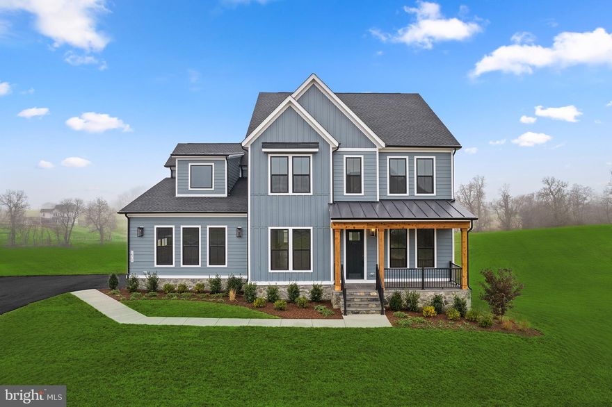 IMMEDIATE DELIVERY!!  Seize the extraordinary opportunity to own this breathtaking home, nestled on a sprawling highly desirable 4-acre homesite! This brand-new incredible SINGLE-FAMILY HOME by Van Metre Homes at GLENMORE FARM is ready to move in NOW!! Offering a generous 5,095 finished square feet, this BELMONT II floorplan features 5 bedrooms, 4 full plus 1 half bathrooms, rear deck, and a 2 car garage with electric car charging capabilities, providing a perfect blend of space and sophistication. As you enter from the front porch, be greeted by the desirable open floor plan accentuated by an abundance of natural light and lofty 10' ceilings. This masterfully crafted home features an inviting great room with a roaring fireplace, a private office and study, a radiant breakfast area, and a separate dining room to help you maximize your chosen lifestyle. The focal point of the residence unfolds with a spacious, culinary inspired kitchen with a signature butler's pantry featuring upgraded cabinets, tile backsplash, quartz countertops, stainless-steel appliances, and a large kitchen island, perfect for both intimate gatherings and grand entertaining. Ascend to the upper level, where luxury reaches new heights. The primary suite is a sanctuary of its own, starring a large sitting area, a coffered ceiling, dual walk-in closets, and a 5-piece, spa-like bathroom with double sinks, a frameless shower with a built-in seat, and a dramatic freestanding tub. Three additional secondary bedrooms, two full baths, and a convenient upstairs laundry room complete the upper level, ensuring comfort and convenience. But that is not all! The basement level provides an oversized, multipurpose rec room, additional bedroom, and additional full bathroom providing additional space to complement your lifestyle. Being a new build, your home is constructed to the highest energy efficiency standards, comes with a post-settlement warranty, and has never been lived in before! Embrace a lifestyle of opulence and functionality in this meticulously designed home, where every detail reflects a commitment to quality and refinement. Schedule an appointment today! ----- Discover Glenmore Farm, a Van Metre single family home neighborhood destined to become a premier community in the Loudoun Valley area. Offering a distinct small-town feel and access to excellent schools, Glenmore Farm is designed for everyone. Nestled in the bucolic countryside of western Loudoun County, the neighborhood boasts 3+ acre homesites with spacious homes, grand porches, and sweeping views of the Blue Ridge mountains. Just minutes from Waterford and downtown Purcellville, residents enjoy the tranquil ambiance and picturesque surroundings. Glenmore Farm ensures a seamless blend of modern amenities and country living, making it a truly desirable place to call home. ----- Take advantage of closing cost assistance by choosing Intercoastal Mortgage and Walker Title. ----- Other homes sites and delivery dates may be available. ----- Pricing, incentives, and homesite availability are subject to change. Photos are used for illustrative purposes only. For details, please consult the Community Experience Team.