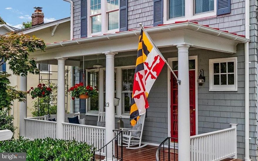 UNDER CONTRACT - OPEN HOUSE 7/14 CANCELLED This quintessential Murray Hill home has remarkable character and is located on a peaceful dead-end street with water access. The Craftsman-style home is larger than it appears from the street due to the addition of a family room and new kitchen in 2010.  There is plenty of space for gathering friends and family in the traditional living room with brick fireplace, the formal dining room, and the open kitchen with island seating. The light-filled family room has a vaulted and beamed ceiling, gas fireplace, built-in bookcases, and French doors that open to the back patio and fenced yard. The second floor comprises 3 bedrooms, a shared hall bath, and a home office connected by stairs to the third-floor primary suite. Private living space on the top floor with relaxing treetop views includes a skylight, gas fireplace, cedar closet, en suite bath, and laundry facilities. The finished basement with another full bath can be used as a playroom, recreation space, or home gym. The property features a shared driveway,  one-car garage, and classic Murray Hill front porch with porch swing. Recent improvements include a new roof (2024),  6" half round gutters (2024), water heater (2023), second floor Andersen windows (2023), and walk-in California Closet.  Public water, sewer, gas. This gracious home with modern updates and historic details is located on one of the most popular streets in Murray Hill.