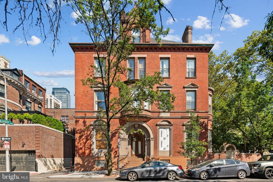 Welcome to Chandler Place, where historic elegance meets modern luxury in the heart of Fitler Square—perfect for those who love to entertain.

Enter through your private front entrance into a grand living space designed for gatherings. Soaring ceilings, oversized windows, and walnut and mahogany inlaid hardwood floors set the stage, while a majestic fireplace adds warmth and character for unforgettable evenings with friends and family.

Hosting is effortless with a first-floor guest suite featuring 14-foot ceilings, its own fireplace, and a private bath. Downstairs, the primary suite is a showstopper, complete with a decorative fireplace, a custom wardrobe, and a spa-level bath boasting a Hansgrohe steam shower, a double vanity, a soaking tub, and floor-to-ceiling stone tile.

Your guests will love the location as much as you do—steps from Rittenhouse Square, Fitler Square, and the Schuylkill River Trail, with Philadelphia’s best restaurants and cultural landmarks nearby. Travel is seamless too: 30th Street Station connects you to New York City in just about an hour on the Acela, and Philadelphia International Airport makes hosting out-of-town visitors effortless.