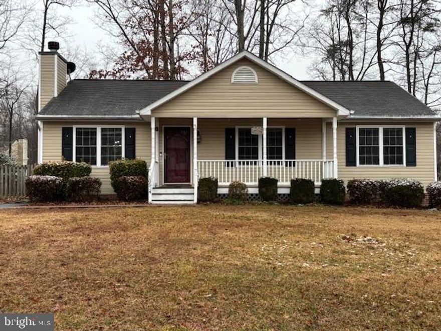 New buyer will love this well maintained 3 bedroom, 2 full bath Rambler close to everything waiting for our new buyer. Large Living Room boasting a gorgeous stone hearth wood burning fireplace. Harwood plank flooring throughout the living room and bedrooms. Large Kitchen with Ceramic tile flooring, Stainless Steel appliances, granite counter tops and a peninsula for added dining. Fully screened in back porch a place to get away and for your leisure. Usable front porch, too! Ceramic tile in the Primary bath and Hall bath. Newer double hung (top/bottom sections of the window tilt in) vinyl windows throughout the home. Whole house water filtration system that softens the water and makes your public water drinkable from the faucet. All of this is offered on a nice flat, .25 acre lot, with fully fenced backyard.