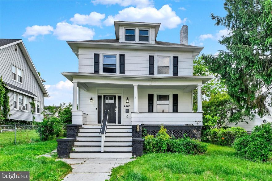 Renovated in 2023, this 4-level Forest Park home offers over 2,600 sq ft of finished living space. Situated just a few blocks from Forest Park Golf Course, with easy access to shopping, dining, and public transportation, this property is ideal for buyers seeking a solid opportunity in the 21207 zip code. Featuring a large front porch, this home provides an open main-level floor plan with hardwood flooring, a spacious living room with fireplace insert, separate dining area, and an updated island kitchen with quartz countertops, stainless steel appliances, generous pantry, and a convenient half bath. The kitchen opens to a large rear deck overlooking a fully fenced yard and a two-car off-street parking pad. The upper levels include 4 bedrooms total. The second-level primary suite offers a walk-in closet and full bathroom, while the third floor provides an additional bedroom and full bath. The finished walkout lower level adds flexible living space with a bedroom, rec room, and laundry area. This 2023-renovated 4-level home in Forest Park  is perfect for buyers looking for a move-in-ready project with modern updates in a convenient Baltimore location. Schedule your showing today!