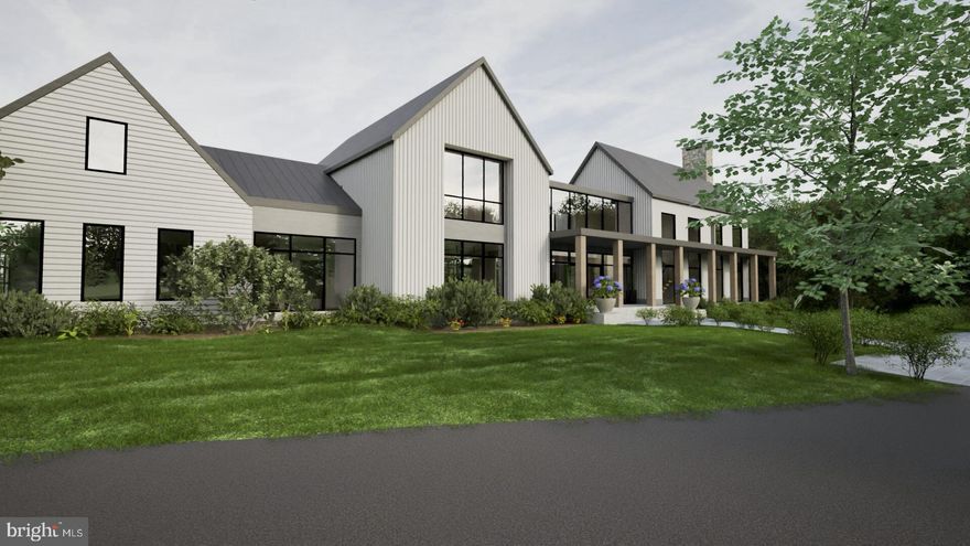 Land portion of this sale is sold…. 

Discover an unmatched level of luxury with this exclusive custom-built New Construction masterpiece, beautifully situated in New Hope. Crafted by the renowned award-winning architect Ralph C. Fey A.I.A. Architects (RCFA), this extraordinary residence stands as a testament to design excellence, seamlessly blending the region's traditional and artistic heritage with contemporary architectural technologies, including sustainable practices and green building. Every detail of this magnificent 7,500+ square foot home has been meticulously planned and executed, from the thorough architectural renderings and site plans to the environmental analysis. Collaborating with Edwardson Construction, whose illustrious portfolio of stunning projects graces the picturesque landscape of Bucks County, ensures unparalleled craftsmanship and quality throughout. Welcome guests through a grand formal driveway entry on a beautiful scenic private lot, leading to the 3-car garage. As you step into the foyer, you're immediately captivated by the soaring 2-story space adorned with expansive windows, flooding the interior with natural light and offering breathtaking views of the lush surroundings. The first floor offers a flexible floor plan, allowing customization to meet the buyer's needs, including the option for a generously sized primary suite for added convenience and comfort. Designed for both luxurious living and effortless entertaining, the main level boasts an open-concept floor plan, featuring a generously sized gourmet kitchen seamlessly flowing into the connecting living room. Additionally, there is a spacious pantry and mudroom, as well as an office on the first floor. Adorned with exquisite oak wood floorings and wood beams, the living spaces exude warmth and elegance, while floor-to-ceiling windows invite the outdoors in, showcasing the captivating backyard oasis. Retreat to the second floor, where four additional bedrooms, each with its own ensuite bathroom, await. The option for an additional 2nd primary bedroom suite with a sitting area provides ultimate comfort and versatility. Descend to the fully finished walk-out basement, where entertainment knows no bounds. A bar and lounge area, game and TV area, gym and an additional bathroom ensure endless enjoyment and convenience for both family and guests. Step outside to discover your own private sanctuary, complete with meticulously designed landscaping, a spacious patio ideal for grilling and year-round entertaining, and a magnificent saltwater pool, inviting you to relax and unwind in style. Embrace the epitome of luxury living with this exceptional custom home, where every detail has been thoughtfully curated to exceed the highest standards of elegance and sophistication.