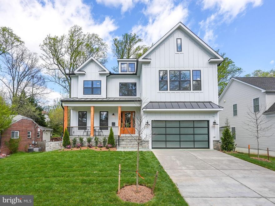 Nestled in a quiet, sought-after neighborhood, this stunning new modern 3-level Craftsman home offers the perfect blend of elegance, comfort, and convenience. With 6 bedrooms, 6.5 baths, and thoughtful design at every turn, this home is truly move-in ready and waiting for you to make it your own.
From the moment you arrive, the welcoming covered flagstone front porch invites you in. The grand fir front door with sidelights leads you into a bright and airy space with 10’ ceilings, 8" European white oak hardwood floors, and custom trim throughout.
The heart of the home is the chef’s dream kitchen, featuring stainless steel Jenn Air appliances (including a built-in 48” refrigerator and 48” gas range), Delta pot filler, Luma Taj quartz countertops and backsplash, Kraftmaid cabinetry, and under-cabinet lighting. The adjacent butler’s pantry with a 30” dual-zone beverage center and walk-in pantry ensures you’ll never run out of storage or hosting space.
Entertain in style in the formal dining room or cozy up by the 42” linear gas fireplace in the living area. The main level also includes a private office and an ensuite bedroom, perfect for guests or multi-generational living.
Upstairs, the owner’s bedroom is a true retreat with two walk-in closets and a spa-like ensuite bath. Enjoy the wet room with a soaking tub, skylights, dual vanities with Luma Taj quartz countertops, and designer tiles. Three additional ensuites on the upper level, a loft space, and a laundry room complete the floor.
The fully finished lower level is perfect for relaxation and fun, featuring a media room, a recreation room with a wet bar and dual-zone beverage center, and another ensuite bedroom.
Step outside to your private backyard oasis with a fully fenced yard, TimberTech deck paired with TimberTech Impression railings, and a gas line connection for grilling. The beautifully landscaped yard, the garden beds, and the concrete driveway adds to the curb appeal.
This home is built to last with dual-zone Trane HVAC, a 75-gallon gas water heater, two 200-amp electrical panels, wired for Sonos surround sound throughout including 10 built in speakers, CAT5 wiring, and a storm management drainage system. The Andersen windows, 30-year architectural shingle roof, and Hardie Plank and board and batten siding ensure durability and style.
Just minutes from parks, the farmers market, shops, dining, and the W&OD Trail. Commuting is a breeze with easy access to major roadways (I-66, I-495, Routes 50, 29 & 7) and Metro stations (West Falls Church, East Falls Church, and Dunn-Loring). Plus, you’re only 2.5 miles from the vibrant Mosaic District and a short commute to the Pentagon and Washington, DC. Come check it out for yourself!