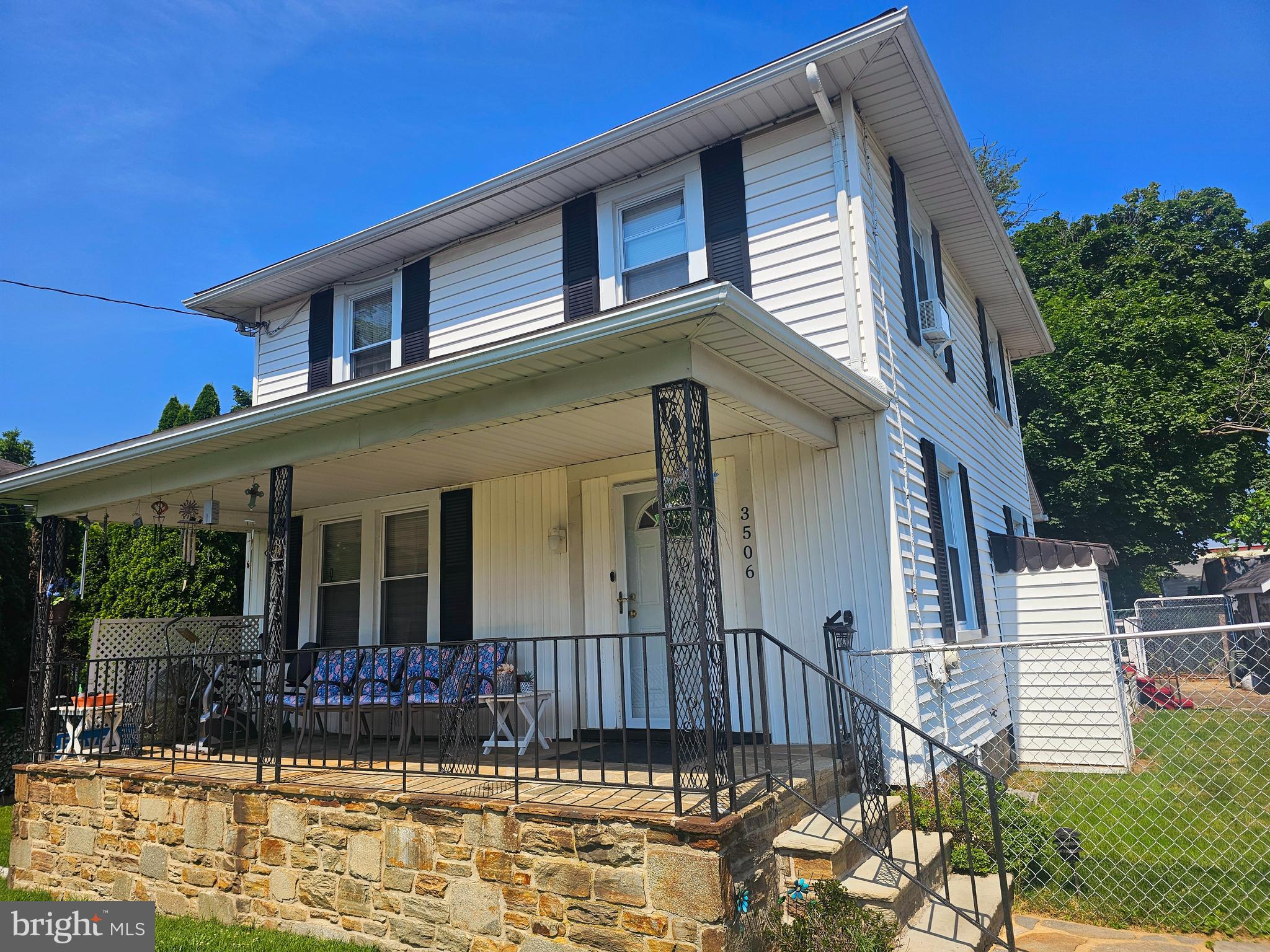Pride of ownership is prevalent throughout this beautiful 3 bedroom 1 1/2 bath home! Natural woods, lovingly preserved to retain their original beauty, as well as the stone wood burning fireplace adds warmth and charm. Spacious front porch, large back deck, fully fenced yard are perfect for outdoor entertaining. New roof and gutters, New furnace, New sump pump, New water heater, replacement windows, updated electric, basement water proofing all show how well the home has been LOVED! Conveniently located in Randallstown close to shopping and transportation. Buyers financing fell through. *FHA Appraised $370,000 with no repairs March 29, 2025*