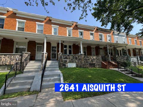 Townhouse For Sale - 2641 Aisquith Street<br/> BALTIMORE, MD 21218