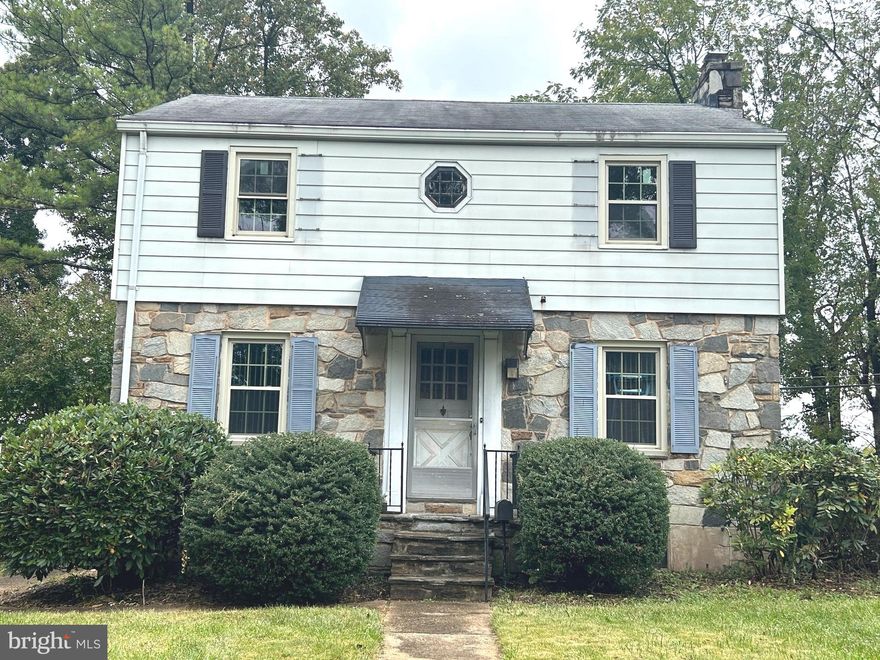 Detached Single Family 3 Bedroom, 2 Full Bathroom, Traditional colonial style floorplan, huge yard in colonial village of Pikesville that is ready for your upgrades.