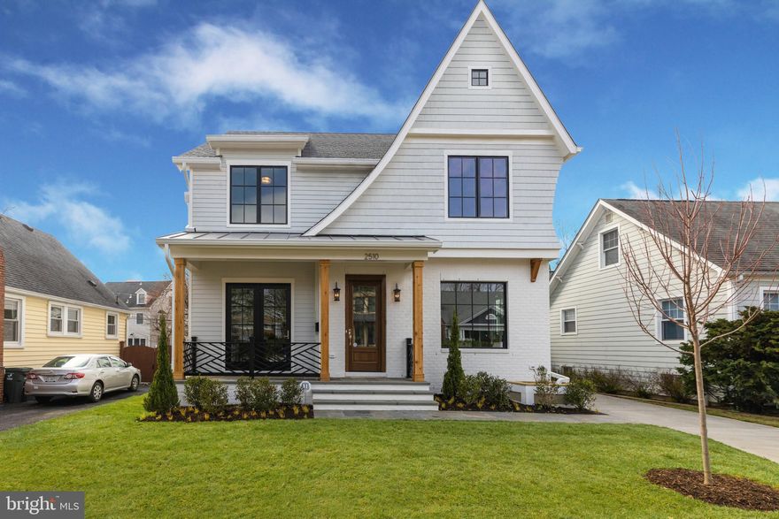 Stunning Storybook Charmer by award-winning Brush Arbor sold prior to hitting the public market. Situated two blocks from Clarendon's Whole Foods and Market Common on one of Central Arlington's most charming tree-lined streets.  Brush Arbor has crafted a modern gem in the coveted historic neighborhood of Lyon Village. This refined 4900 SF+/- home offers an unparalleled standard of luxury with 4 stories, 6 bedrooms, 5 full and 1 half bathrooms.  Intricate details intertwine with modern amenities while offering the best of indoor and outdoor living spaces.  Elegance and light envelope you in every room, reflected in the top-quality, meticulously-designed elements of high architectural ceilings, wide plank white oak floors, superlative aged brass and gold finishes and designer fixtures including lighting by CurreyCO and VisualComfort. Floor-to-ceiling, gallery, picture, and framed Jeld Wen windows fill the home with abundant natural light. An entry foyer and a library with custom built-ins welcomes you in, past a formal dining room with custom ceiling detail. The Gourmet chef's kitchen open to the family room which flows out to the rear garden terrace and covered porch with a fireplace. The on-trend gourmet kitchen is appointed as any chef would want, with top-of-the-line appliances and superior finishes, floor to ceiling cabinetry, designer lighting, pantry,  wet bar and island with seating. Adjacent sits an open family room with a fireplace and wood-beamed ceiling as well as floor to ceiling glass windows and doors leading to the fully fenced rear garden terrace and porch presenting a stunning lanai linear outdoor fireplace for indoor/outdoor entertaining.  The upper level features a master retreat, presenting a deluxe master bedroom, magnificent his and hers master closets, spa-like private bathroom with dual sinks, standalone tub, walk-in shower. The secondary bedrooms all boast full ensuite bathrooms.  Each Brush Arbor home is individually designed and finished, specific to the lot and neighborhood. Unique to Brush Arbor are these added features in majority of houses: pre-wiring for generator, whole-house speakers, upgraded window package, pre-wire for electric drop-down screens on porches, tiled pedestals in the laundry room.