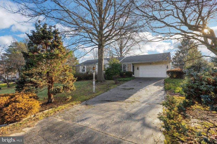 *** OPEN HOUSE Sunday, January 14th 12:00 PM - 2:00 PM *** Charming 3 bedroom ranch on a half acre lot. ONE FLOOR LIVING. Home offers plenty of natural light with large windows both in front and rear of home. Original hardwood floors throughout which can easily be restored to mint condition.  Large finished basement with second kitchen and full bathroom perfect for entertaining large holiday gatherings.  Property also contains a rear sunroom perfect for overlooking the private backyard and also has a 2-car attached garage and large private driveway perfect for additional parking.  Property is close to all major highways including I-95, PA Turnpike and Route 1. Property is an Estate Sale.  Come make your offer today !