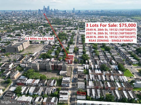 Vacant Land For Sale - 2630 N 28th Street<br/> Philadelphia County, PHILADELPHIA, PA 19132