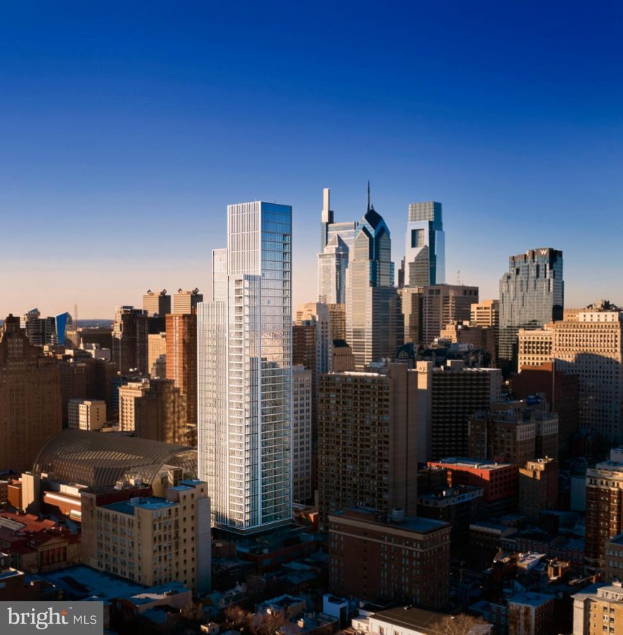 Arthaus, a commanding new residential high-rise in Philadelphia’s performing arts district, presents Unit 3301:  A stunning 3.5-bath, 2,880 SF single-level residence with City Hall, Center City skyline, and River views.

This maintenance-free, move-in-ready home offers high-end interior design, resort amenities, and white glove services. Tax abatement is available. Whether you're a busy professional, retiree, or globe trotter, 3301 is a MUST-SEE!

Arthaus impresses you from the moment you enter. The tall solid wood door with elegant hardware sets the stage, leading to a spacious, light-filled foyer. To the left is the grand salon, where living and dining spaces combine in a magnificent, contemporary room perfect for entertaining or relaxing. Breathtaking views fill the two entire walls of floor-to-ceiling windows, and the effect is mesmerizing. Soaring ceilings and continuous wide-plank Havwood flooring in Fendi make the space feel bright, airy, and ultra-spacious. An inset, weather-protected balcony walks out from the living area to overlook Broad Street. It's a perfect perch for unwinding after a long day.

Tucked away from the living area is a professional chef’s kitchen with everything you need for hosting. A U-shaped kitchen layout provides seats for four at the counter, and there's room for a breakfast table. The upper and lower cabinets are polar white matte by Poggenpohl, and the countertops are Golden Gate quartz with matching backsplash for a pristine, crisp look. The high-end, stainless appliance package includes Wolf, Bosch, Sub-Zero, and Asko appliances, and door fronts have been fully integrated into the cabinet design for a seamless look.

The primary suite and two guest bedrooms are on the north side of the condominium to the right of the foyer. The first bedroom features stunning City Hall views, an ensuite bathroom, and a walk-in closet. It's the perfect guest room or home office. The second bedroom with an ensuite bathroom and generous closet is a quiet retreat with gorgeous Center City skyline views. Both guest bathrooms are finished with porcelain Calacatta tile floors, super white quartz countertops, and polar white matte Poggenpohl cabinets. The spacious Owner’s suite has an oversized walk-in closet and 10' floor-to-ceiling windows with dramatic views of the tops of the Center City skyscrapers. A walkout balcony brings the beauty of the Delaware River into full view. A Badeloft soak-in tub, double vanity with Robern mirrors and super white quartz marble, Olympus Sky Grey marble floors and shower tile, and a Kohler toilet closet complete the best-in-class bathroom package. 

Arthaus is a modern masterpiece crafted by renowned developer Carl Dranoff, designed by Kohn Pedersen Fox, and built by Intech Construction. Its architecture and amenities prioritize wellness and well-being, from the stunning Monet-inspired mosaic in the lobby to the private resort on the 6th and 7th floors, featuring a pool, fitness facilities, spa, salon, pet park, outdoor terraces, lawns, gardens, and more. White glove services include a 24-doorman, concierge, chauffeured town car, and valet. 

This home comes with 1 parking license. With the tax abatement, annual real estate taxes are approximately $5,443.