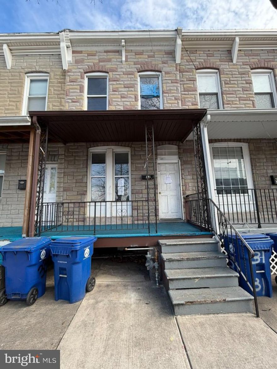 This two-story townhouse is located in the Kresson neighborhood of Southeast Baltimore offering 3 bedrooms and 1 bathroom. The home features a functional layout and a full basement. The main level features a spacious living room, separate dining area, and an ample kitchen. Behind the kitchen you will find the laundry room. The upper level features three bedrooms, much natural lighting and 1 full bathroom. The basement offers ample storage which can accommodate lots of storage space. Exterior features a concrete patio. This community offers convenient access to major routes including E. Lombard St., I-895, and I-95 and within close proximity to shopping, dining, parks, schools, and public transportation.