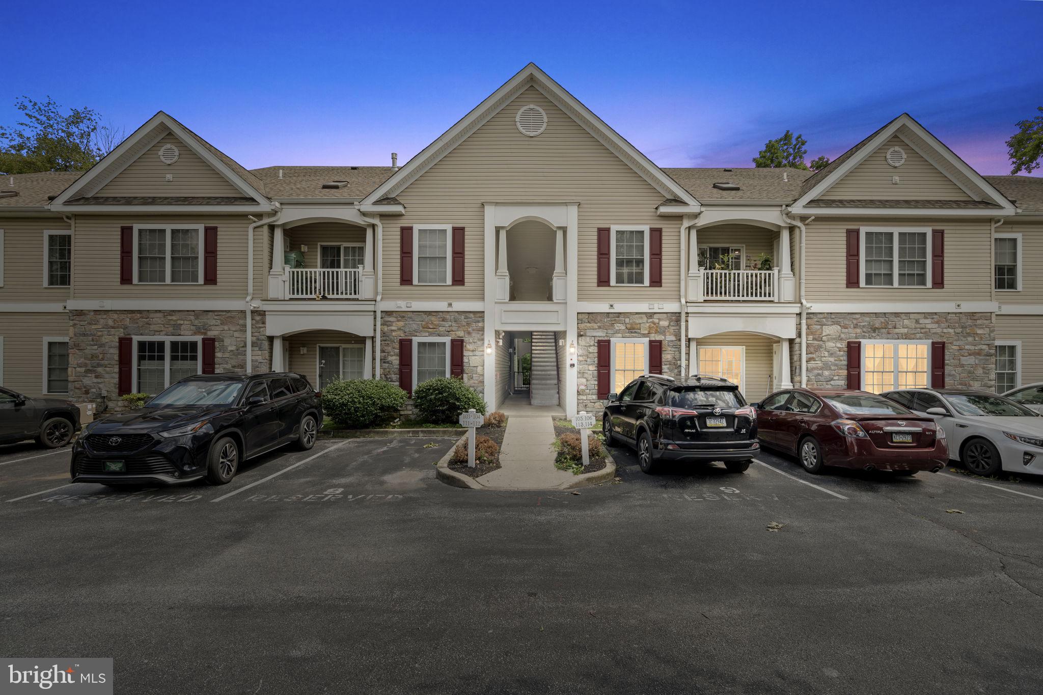 Gorgeous First-Floor Condo in Rose Hill Estates – West Chester, PA
Welcome to easy, elegant living in this meticulously maintained first-floor condo in the highly desirable Rose Hill Estates community. Built in 2004, this stunning home blends comfort, style, and convenience in one of West Chester’s most sought-after locations.
Step inside and you’re immediately greeted by gleaming hardwood floors that flow seamlessly through the kitchen, living, and dining areas. The open-concept layout is bright and inviting, perfect for both everyday living and entertaining.
The spacious kitchen features updated appliances, ample cabinet space, and a layout designed for functionality and flow. The adjoining dining and living areas offer a comfortable, versatile space to relax or host guests.
The expansive primary bedroom is a true retreat, boasting a large walk-in closet and a luxurious en-suite bathroom complete with a soaking tub, separate stall shower, and dual vanities. A generously sized second bedroom offers comfort for guests or flexibility as a home office, with easy access to a beautifully updated hall bathroom.
Enjoy the ease of first-floor living with an in-unit washer and dryer and no stairs to worry about.
Rose Hill Estates offers a prime location close to major roads, shopping centers, dining, and schools—everything you need is just minutes away!
Don’t miss your chance to own this beautifully maintained home in one of Chester County’s most convenient and charming communities.